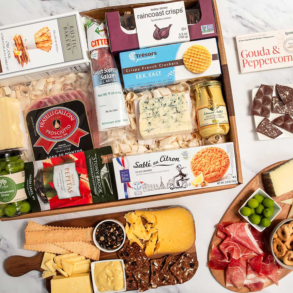 GOURMET CHARCUTERIE BOX - Ultimate Party Collection in Gift Box