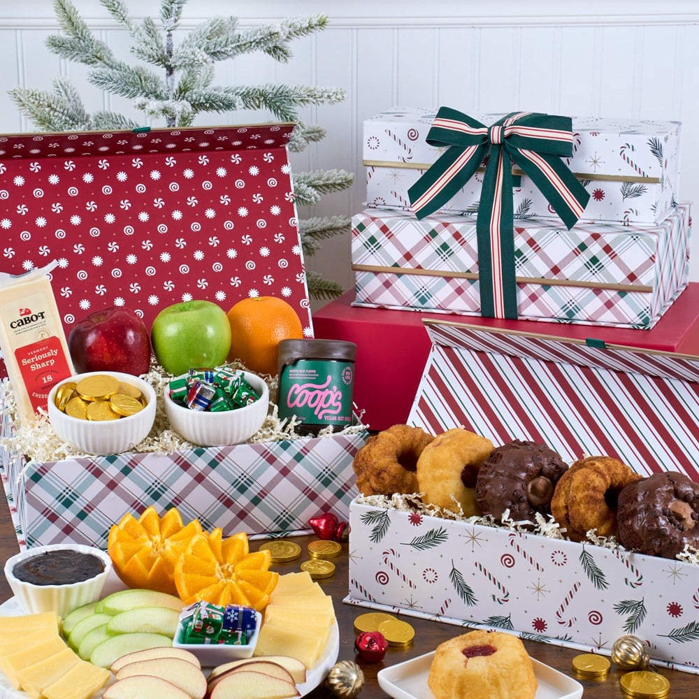 Premium Fruit and Baked Goods Gift Tower