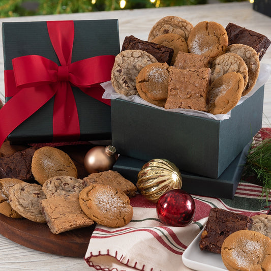 'Tis The Season Cookie and Brownie Bakery Gift Box - Small