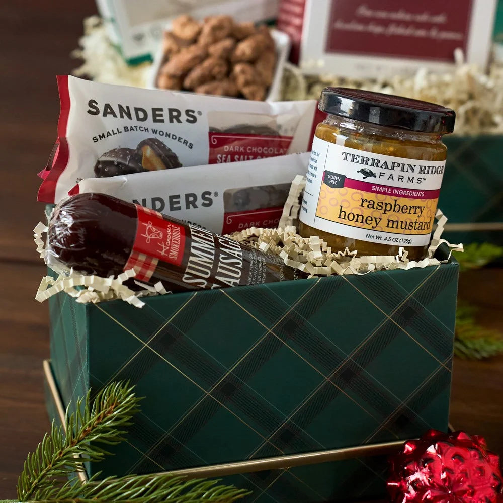 'Tis The Season Meat and Cheese Gift Tower